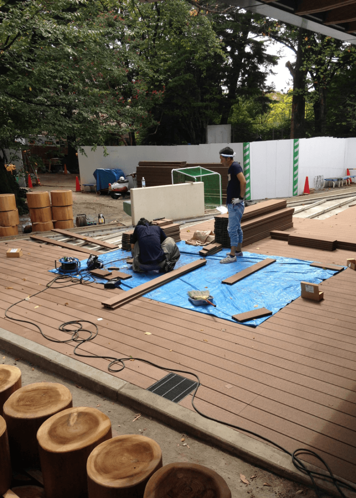 幼稚園園庭改修前